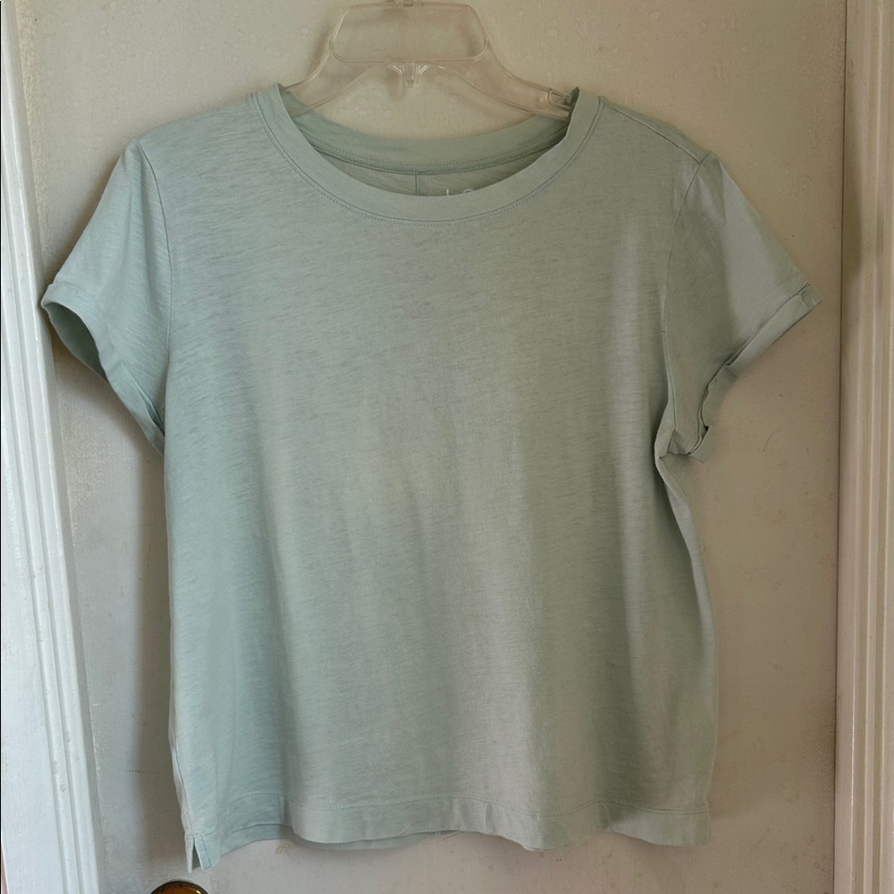 LOFT Mint Green Short Sleeve Tee 100% cotton size M